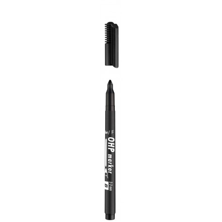 Маркер FINE LINER OHP F BLACK PB10