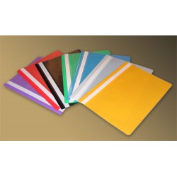 Скоросшиватель пластиковый (цвет ассорти) - Евроскоросшиватель, Папка с прозрачным верхом