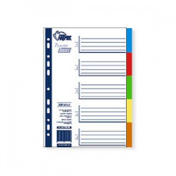 Разделитель А4 1-5 полипропилен FO20441