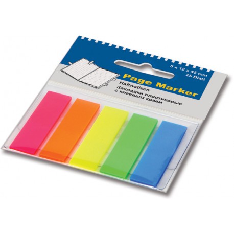 Стикер-закладка 45*12 пластик Оffice point