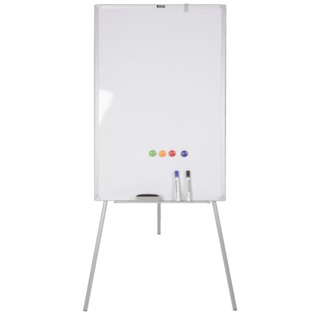 Доска магнитно-маркерная офисная на треноге 90х60 см